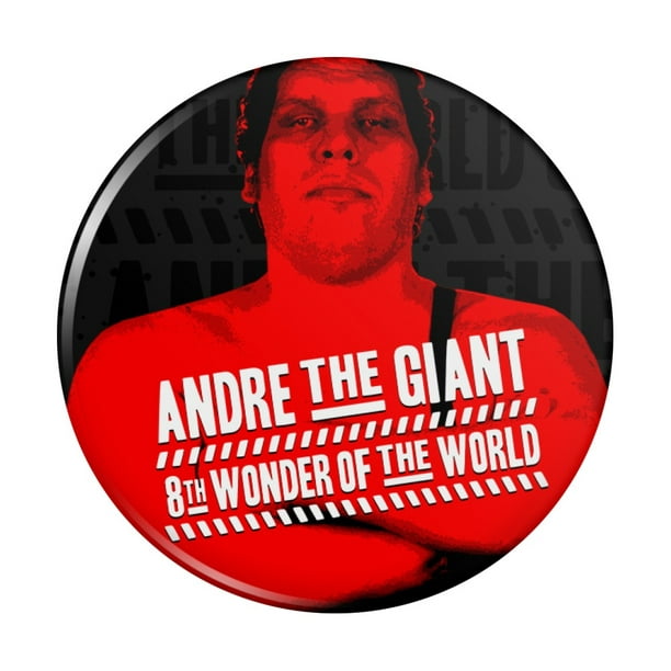 Wwe Andre The Giant 8th Wonder Pinback Button Pin
