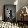 thumbnail image 2 of JFHCQJPK Witch in the Forest Halloween Print Wall Art Poster Witch Decor Vintage Print Dark College Wall Art Victorian Gothic Room Decor Canvas Wall Print8x12in Metal blackFramed, 2 of 8