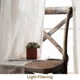 thumbnail image 4 of DriftAway Linen Curtains 108 Inches Long for Living Room Semi Sheer 2 Panels Farmhouse Natural Flax 3 Inch Rod Pocket Back Tab Boho Rustic Light Filtering Window Drapes for Bedroom Privacy Assured, 4 of 8
