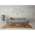 thumbnail image 3 of Ahgly Company Indoor Rectangle Medallion Brown Traditional Area Rugs, 5' x 8', 3 of 4
