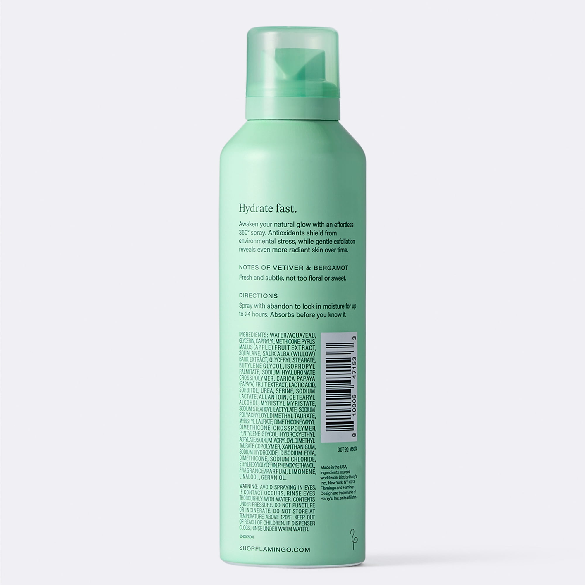 Flamingo Light Hydrating Spray with Papaya and Apple Extract, 6.7 oz