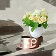 thumbnail image 4 of Flowers - Realistic Roses Centerpiece For Living Room Home Decoration, 4 of 5