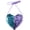 Style 6, variant on Jiibva Sequined Heart Mini Shoulder Bag with Adjustable Strap, Small PU Purse for Everyday Essentials(Colorful silver)