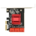 thumbnail image 1 of Tarjeta de expansión Bling Bling PCIE a SATA3.0 Tarjeta adaptadora de expansión de controlador 6 puertos Plug and Play, 1 of 12