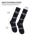 thumbnail image 5 of Bixox Astronaut Standing In The Moon Print Compression Socks,Compression Socks Women & Men Circulation for Medical,Running,Athletic, 5 of 7