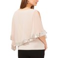 thumbnail image 3 of Msk Scoop Neck Slit Shoulder Blouse,Womens, 3 of 3