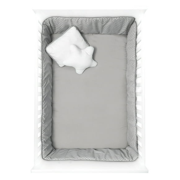 Set de edredón ultrasoft Cuna BABY INC Gris 4 Piezas