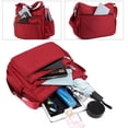 thumbnail image 4 of Large Capacity Nylon Crossbody Bag Multi Pocket Shoulder Bag Lightweight Casual Satchel Purse For Women Daily Commute Travel, 4 of 6