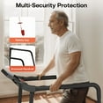 thumbnail image 3 of Dcskyn Walking Pad Treadmill for Home Use Foldable Walking Machine with Long Handrail LED Display 300 LBS Capacity Safe Design for Seniors, 3 of 6
