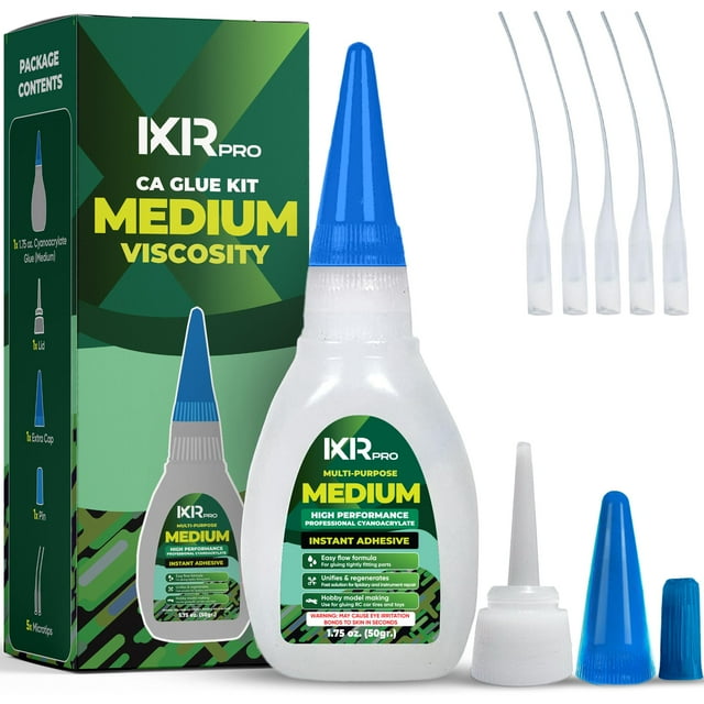 Kit de pegamento ixirpro CA de viscosidad media, 50 ml, cianoacrilato