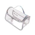 thumbnail image 3 of Bolsa de maquillaje transparente impermeable Fernando organizadora de cosméticos de viaje Gris, 3 of 8