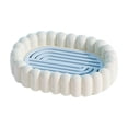 thumbnail image 2 of Jabonera con bandeja de drenaje | Soporte para jabón con ranuras | Evita la acumulación de agua y que el jabón se empape | Organizador de encimera para baño, 2 of 6