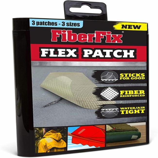 2 FiberFix Flex Patch 3 Pk 3 Sizes Watertight Fiber Reinforced Total of 6 Patch 