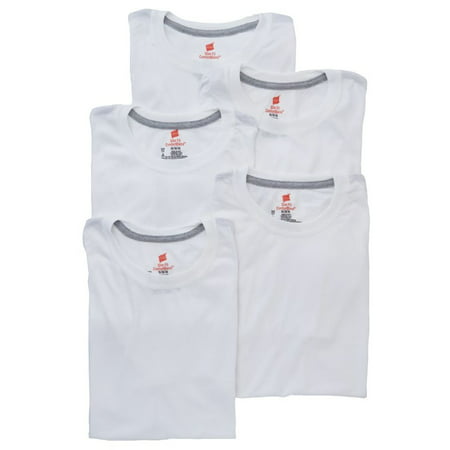 Men's Hanes YST1W5 ComfortBlend Slim Fit Crew T-Shirts - 5