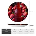 thumbnail image 2 of Kdxio Berry Infused Refreshment Bone China Decorative Plate Ceramic Decorative Plate for Home Office Wall Stand Decorative Plates for Home Bedroom-8in, 2 of 6
