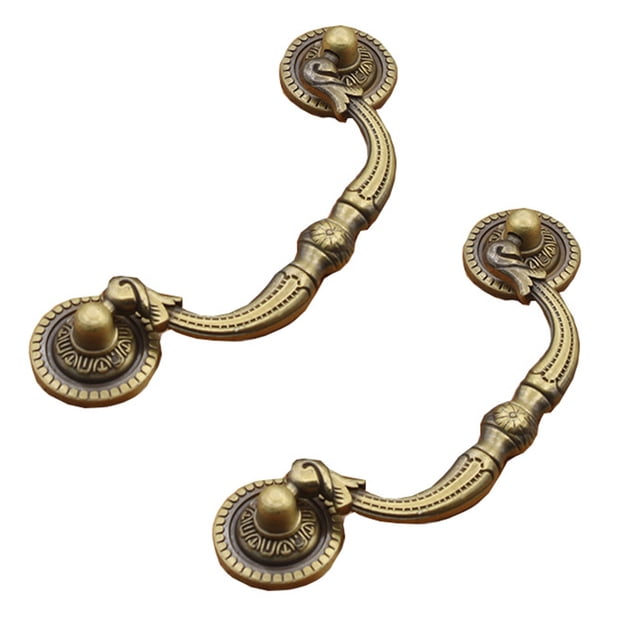2Pcs Retro Pendant Furniture Handle Door Knobs Household Furniture Accessory