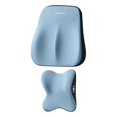 thumbnail image 1 of Cojín genérico para el respaldo del coche, soporte lumbar y almohada para el cuello del coche, cojín para el asiento Azul, 1 of 9