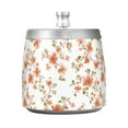 thumbnail image 7 of Yayeee Ashtray with Lid for Cigarette Smokeless Stainless Steel Home Ash Holder, Orange Floral Blooms, 7 of 7
