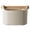 Khaki, variant on Green Coffee Knock Box, Barista Style Espresso Grounds Knock Box, Removable Plastic Knock Rod, Espresso Maker Accessory, 7.5X5X5In, 1Pcs