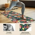 thumbnail image 4 of Pioneer Flower Floral Print Pattern Hot Yoga Mat Towel Non Slip for Hot Yoga - Quick-Drying Yoga Mat Cover with 4 Corner Pockets with Travel Bag - Hot Yoga Towel Non Slip 70"x26", 4 of 6