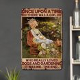 thumbnail image 2 of Placa Metal Vintage para Niña Pintura Hierro Rectangular Arte Pared Del 20x30cm, 2 of 9