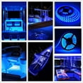 thumbnail image 3 of 12V 16.4FT Marine Boat Ultra Violet UV Black Light LED Lights Strip, Night Fishing Lights, 2835 LED Waterproof UV Led Strip for Fishing Boat Pontoon Yacht, 3 of 7