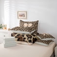 thumbnail image 6 of Erosebridal Chic Leopard Print 7-Piece Twin Bedding Sets,Light Brown Bowknot Print Bedding Comforter Set For Bow Lovers,Gray Reversible, 6 of 7