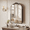 Antique Black, variant on Jableast 16x24in Vintage Arched Medicine Cabinet with Mirror, Wall Mounted Bathroom Storage with Recessed/Surface Mount Options, Baroque Retro Design, Gold Metal Frame,Easy Install Mirror Cabinet