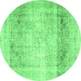 thumbnail image 1 of Ahgly Company Indoor Round Persian Emerald Green Traditional Area Rugs, 3' Round, 1 of 4