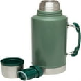 thumbnail image 2 of Vacuum Bottle with Handle 2.0 qt | Wide Mouth with Leakproof Cup Lid | Keep Drinks Hot or Cold for Travel | Insulated Stainless Steel Thermos | BPA-Free |Green ﻿, 2 of 6