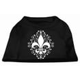 thumbnail image 2 of Pet Dog  Cat Shirt Screen Printed, "Henna Fleur De Lis", 2 of 2