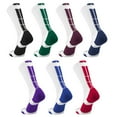 thumbnail image 2 of Baseline 3.0 Athletic Crew Socks (White/Dark Green, Medium), 2 of 2
