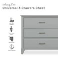 thumbnail image 3 of Dream On Me Universal 3 Drawer Chest I Commode pour chambre d'enfant I Commode à trois tiroirs I Mid Century Modern, 3 of 5