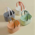 thumbnail image 4 of Portable Shower Basket with Ventilation Holes Large Capacity Plastic Portable Storage Basket with Handles for Bathroom Grey, 4 of 4