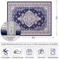 thumbnail image 2 of Homore Antique Floral Faux Wool Area Rug,5' x 8', Blue, 2 of 8