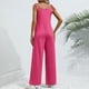 thumbnail image 4 of ICHUANYI Clearance Women Casual Fashion Sleeveless Suspenders Jumpsuit(Pink, L) ICHUANYI WER2023081506327, 4 of 5