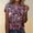 Z002-Hot Pink, variant on Women's Sparkly T-Shirts Carnival Printed Short Sleeve Round Neck Tunic Tops 2026 Trendy Casual Classic Fit Pullover Tees