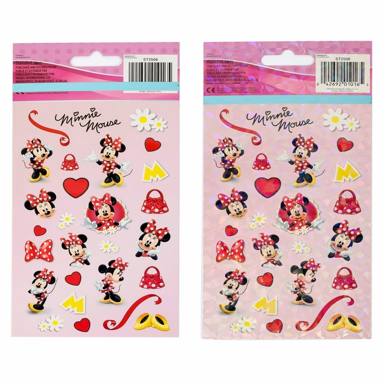 Minnie Mouse 4pc Cute Sticker Sheets Kids Art Supplies Ages 3 and Up