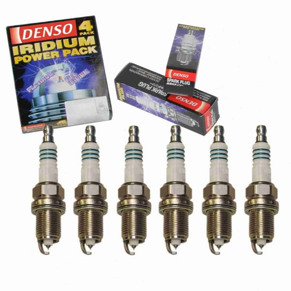 6 pc DENSO Iridium Power Spark Plugs compatible with Jeep Liberty 3.7L V6 2002-2012