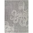 thumbnail image 5 of Balta Octavius Coastal Octopus Indoor/Outdoor Area Rug 5'3" x 7' - Grey, 5 of 5
