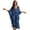 Blue - Sea Turtle, variant on Women's Kaftan Maxi Dress Cow Aztec Print Batwing Sleeve V Neck Beach Swimsuit Cover Ups Loose Fit Bathing Suit Coverup Lightweight Caftan Dresses Soft Loungewear