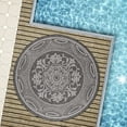thumbnail image 5 of Beverly Rug Outdoor Rug Round 6' 7'' Patio, Porch, Garden Rug Gray, 5 of 5