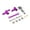 Purple, variant on LeeQinersw RC Car Steering Assembly RC Car Fittings for 1/14 14209 14210 H14BM Gray