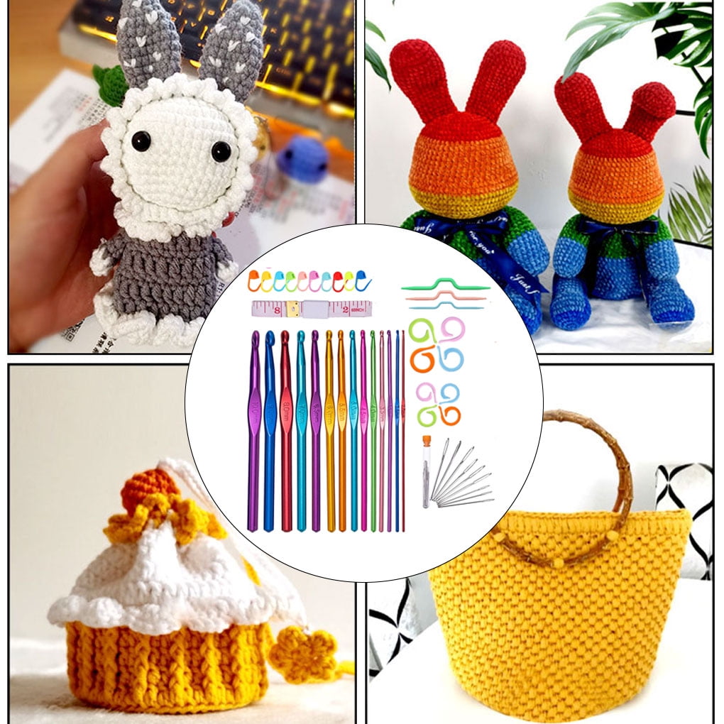TureClos 1 Set Needle + Hook Crochet For Knitter & Knitting Loom 