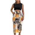 thumbnail image 3 of Trajes blancos de 2 piezas para mujer sexy, tops con hombros descubiertos para mujer, conjuntos de pantalones de pierna ancha de verano, trajes de 2 piezas para mujer, primavera, 3 of 5