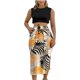thumbnail image 3 of Trajes blancos de 2 piezas para mujer sexy, tops con hombros descubiertos para mujer, conjuntos de pantalones de pierna ancha de verano, trajes de 2 piezas para mujer, primavera, 3 of 5