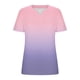thumbnail image 3 of Mujeres Tops Casual V-Cuello Impreso Oversized Mangas Cortas Camiseta Top, Poliéster Verano Primavera, 3 of 5