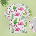 thumbnail image 4 of Flamingo Pattern Women's T-Shirt Short Sleeve T Shirts Tops Tee Ladies Loose T, 4 of 6