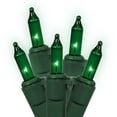 thumbnail image 1 of Set of 50 Green Mini Christmas Lights - Green Wire, 1 of 1