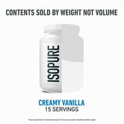 Isopure Zero Carb 100% Whey Protein Isolate Vanilla Protein Powder, 25g, 15 Servings